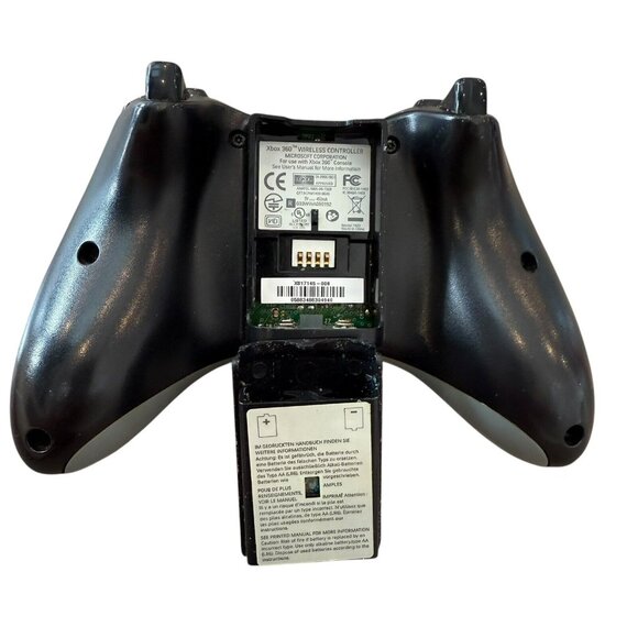 Official Microsoft Xbox 360 Black Wireless Controller Works Authentic - Picture 4 of 4